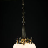 Lustre art deco laiton années 1920