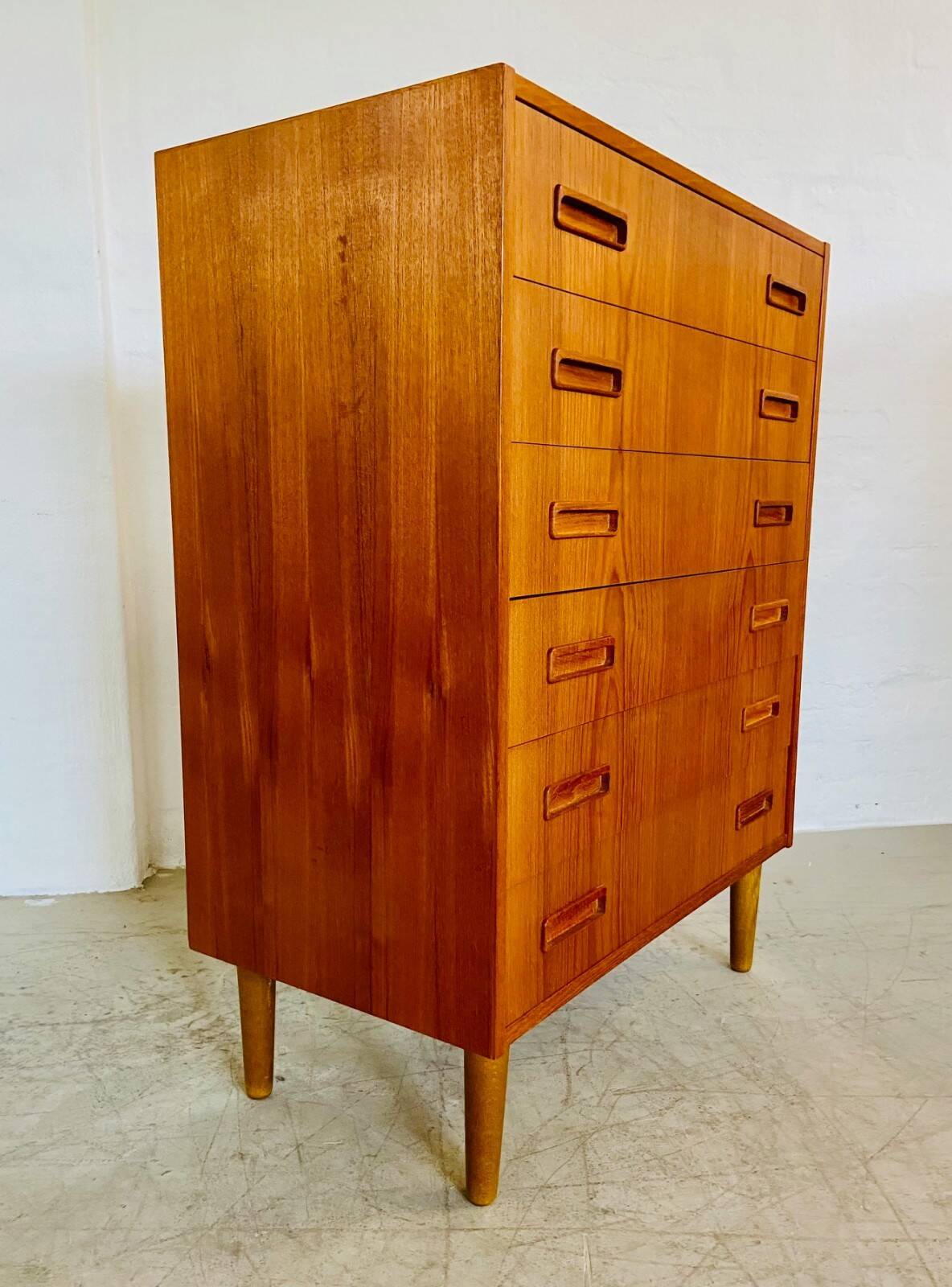 Vintage Danish mid-century teak chest of drawers by Westergaards