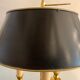 Hot water bottle lamp, 3 lights in bronze Lucien Gau, XXth