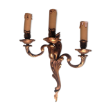 Old triple bronze applique louis XV height 36 cm