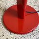 Floor lamp design 80s halogen in red metal, made in Belgium