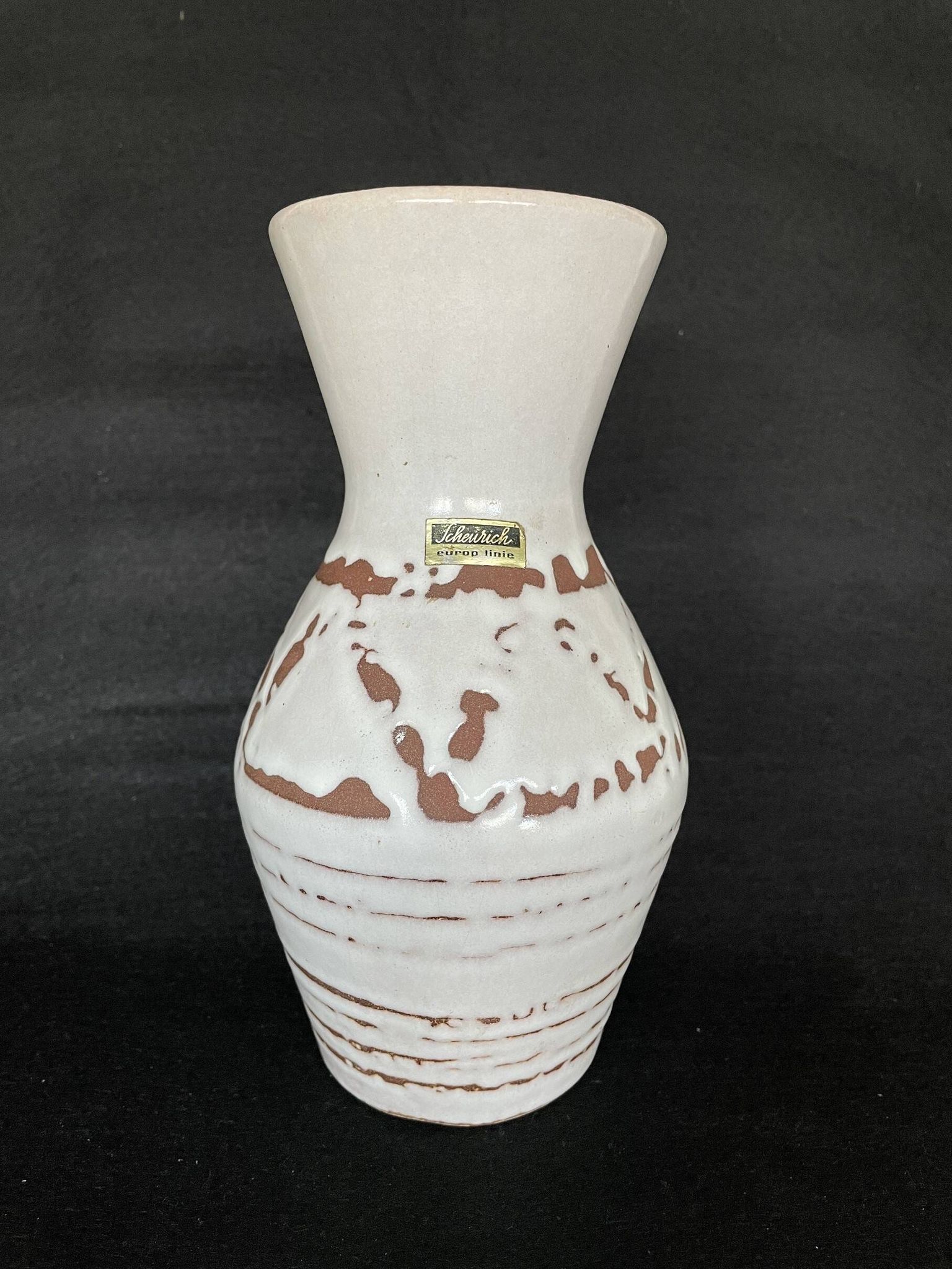 Vintage ceramic vase Scheurich europ linie 523 21