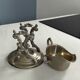 Royal sauce boat in silver-plated metal – chic baroque style