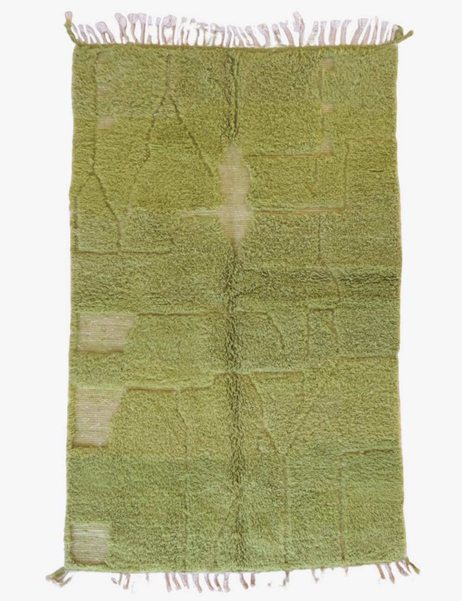 Tapis Vert Contemporain - 240 x 150 cm