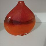 Pair or 2 glass paste vases from the 80s vintage.