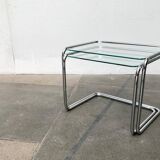 Nested glass tables Mid-century space age, 1960s, set of 2