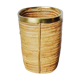 Rattan and brass umbrella stand, Italy, 1970