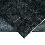 Hand-knotted persian overdyed 289 cm x 402 cm black wool carpet