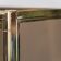 Showcase gold metal smoked glass 70s modern vintage
