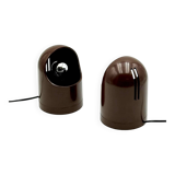 Pair of Space Age Lamps by Siberin Caronno, Italy 1970s