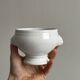 4 bols en porcelaine blanche