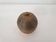 Ceramic soliflore vase in the shape of a ball signed GH GII (Signature to be identified)