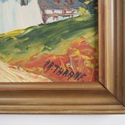 Painting „The Colourful Windmill”, Scandinavian design, 20th century, by Aage Verner Thrane