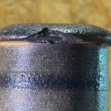 Primavera Art Deco vase, glazed stoneware with blue bird decoration by Marguerite Lehm.