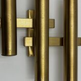 Paire d'appliques en laiton par Gaetano Sciolari pour Maison Boulanger, années 70