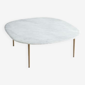Carrara marble coffee table