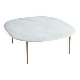 Carrara marble coffee table