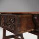 Antique carved Oak Spanish Console Table with Drawers, 18th Century