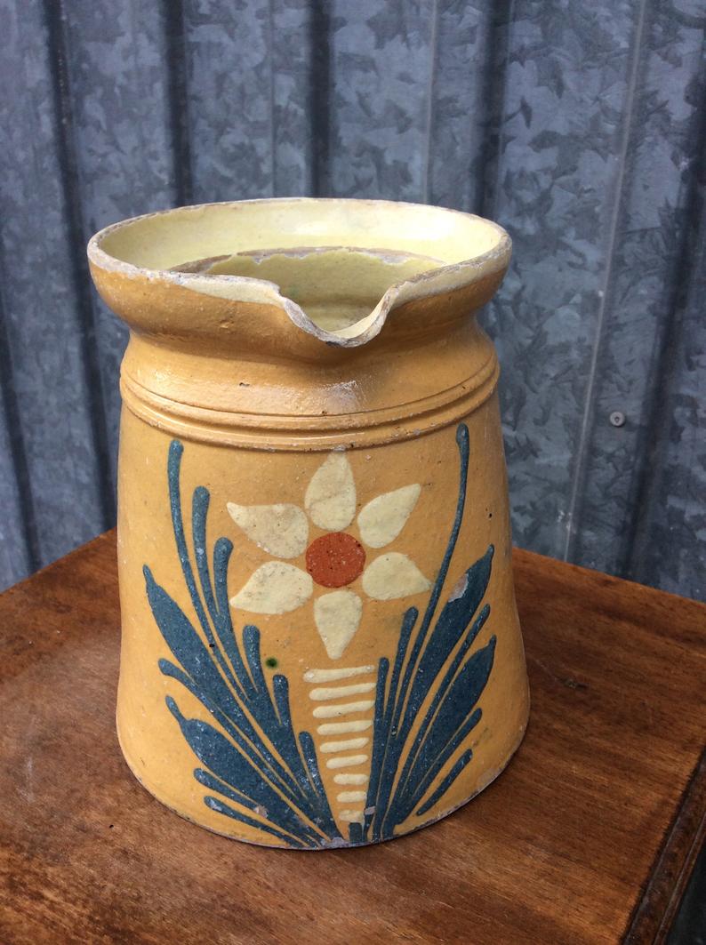 Pitcher water or vintage milk