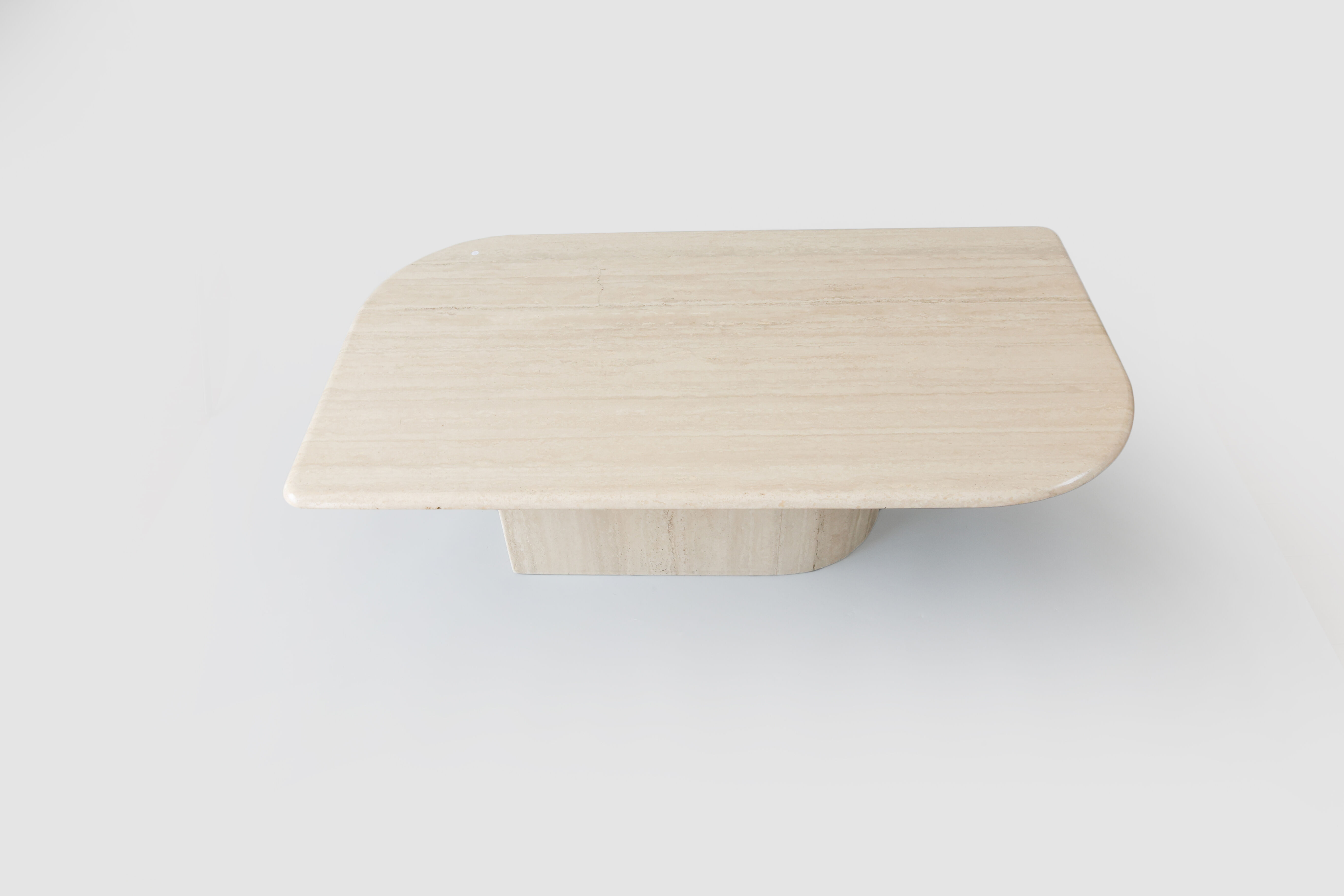 Vintage Italian Travertine Coffee Table