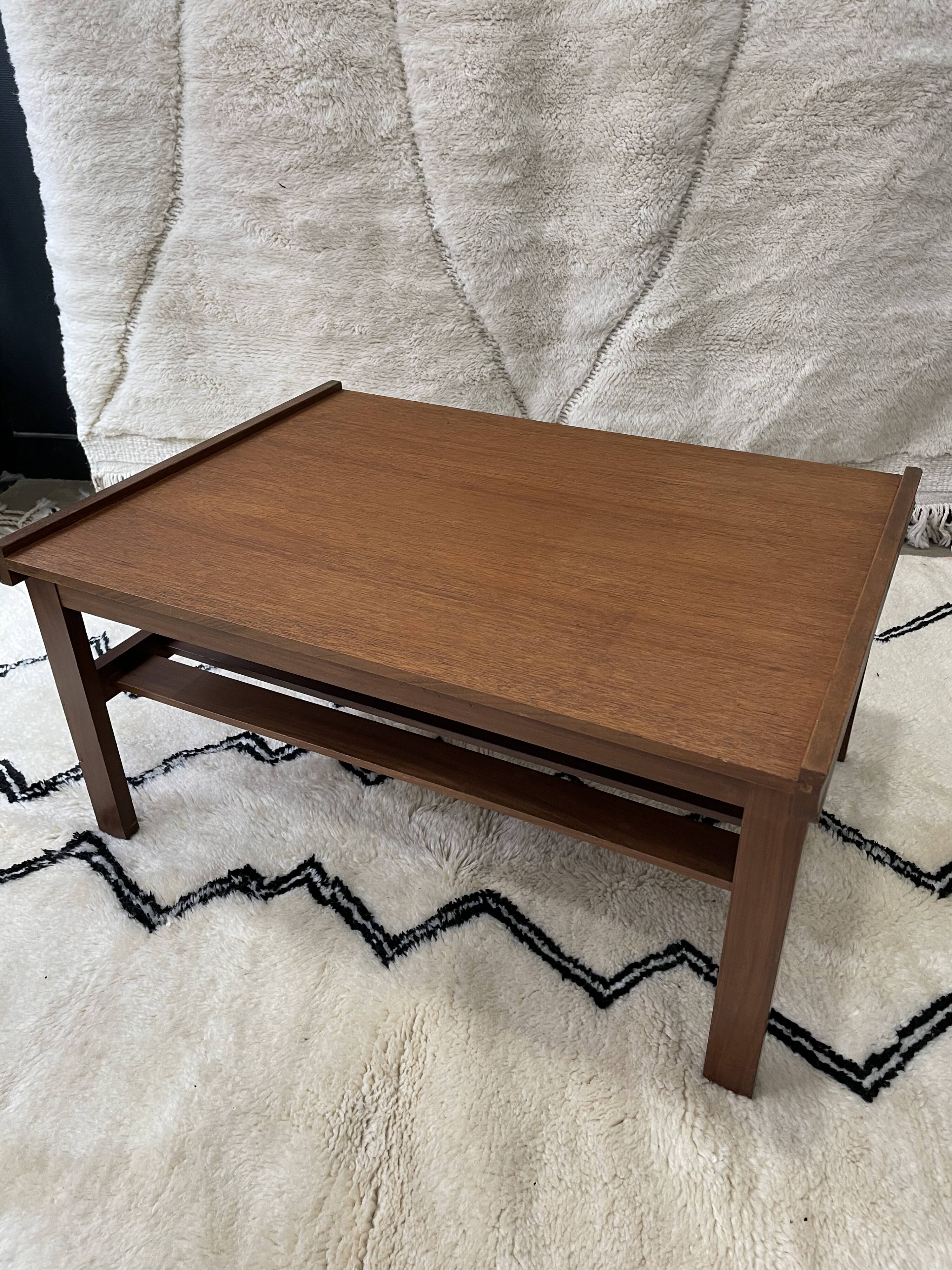 Scandinavian teak coffee table 50s