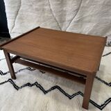 Table basse scandinave en teck années 50