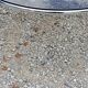 Coffee table design of the 70s smoked glass base chrome Diameter 84cm