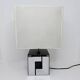 Vintage Cube Lamp • Wood & Metal • Art Deco • 1960