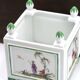 Square Limoges porcelain planter by Raynaud
