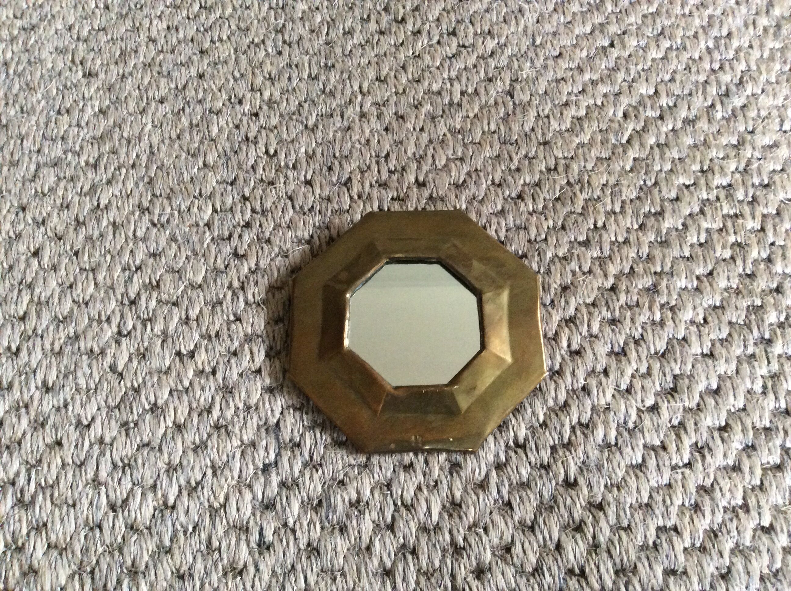 Brass mirror