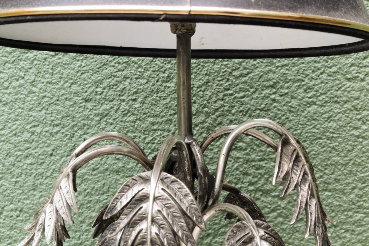 Silver-plated palm lamp, 1910, Thomas Bradbury & Sons