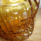 Amber-colored pitcher decanter