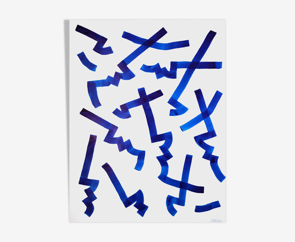 Peinture sur papier sans titre