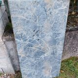 Table basse ancien avec plateau marbre vintage