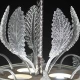 Art Deco Barovier e Toso Chandelier, Murano Glass, 1940s