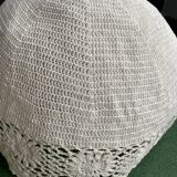 Very large white crochet hanging