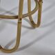 Pair of vintage mid century bamboo ice glass flower stands