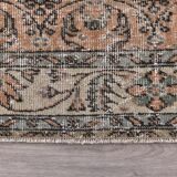 Brunt Orange & Beige Vintage Runner Rug 80x268Cm SK 240825