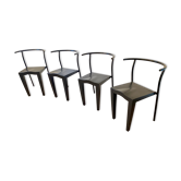 4 chaises kartell dr Glob design Philippe Starck vintage années 80