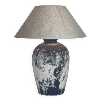 Lampe avec abat-jour en lin