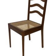 Vintage Teak Chair with Webbing - 1970s Design