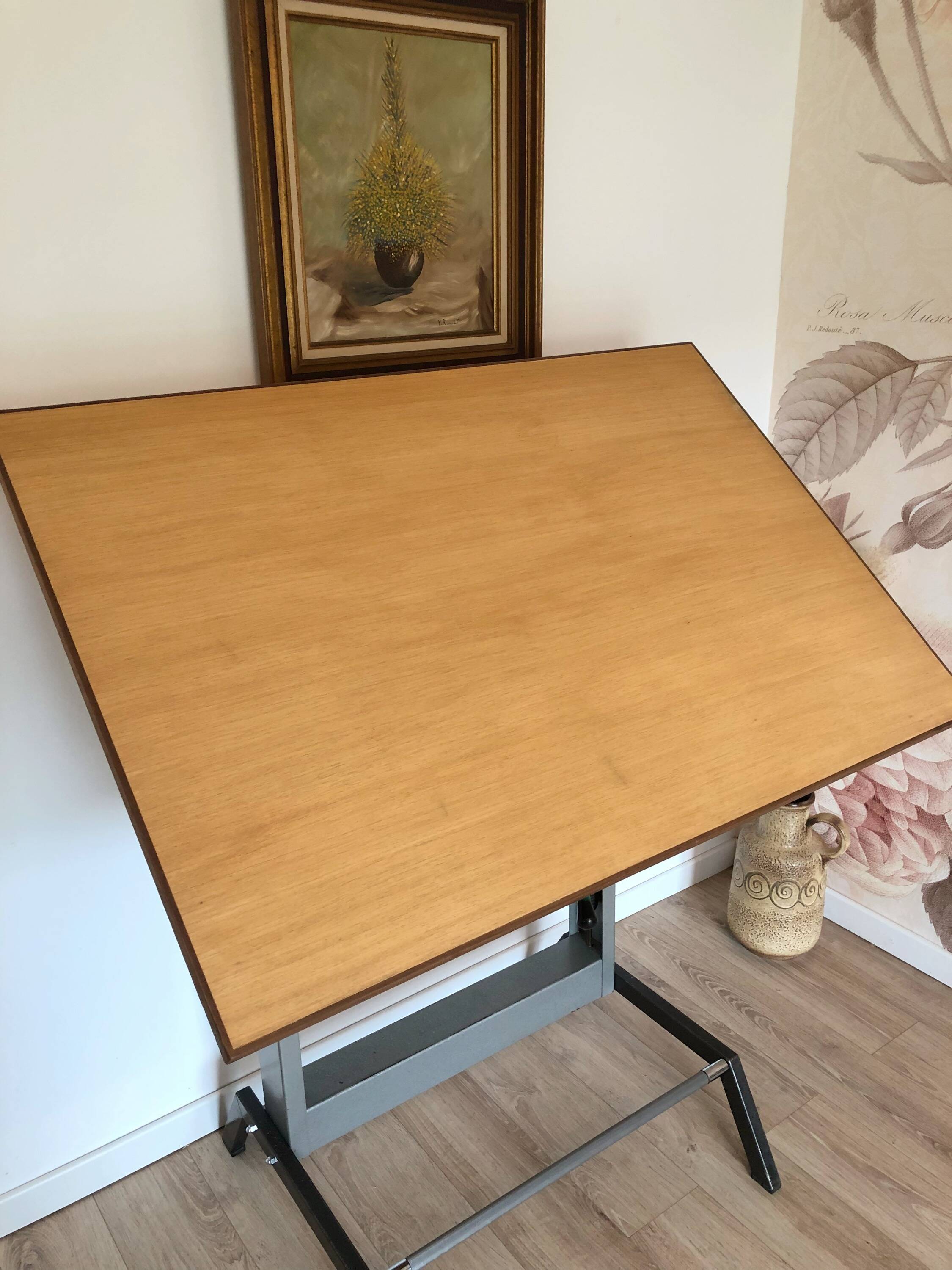 Vintage architect's drawing table