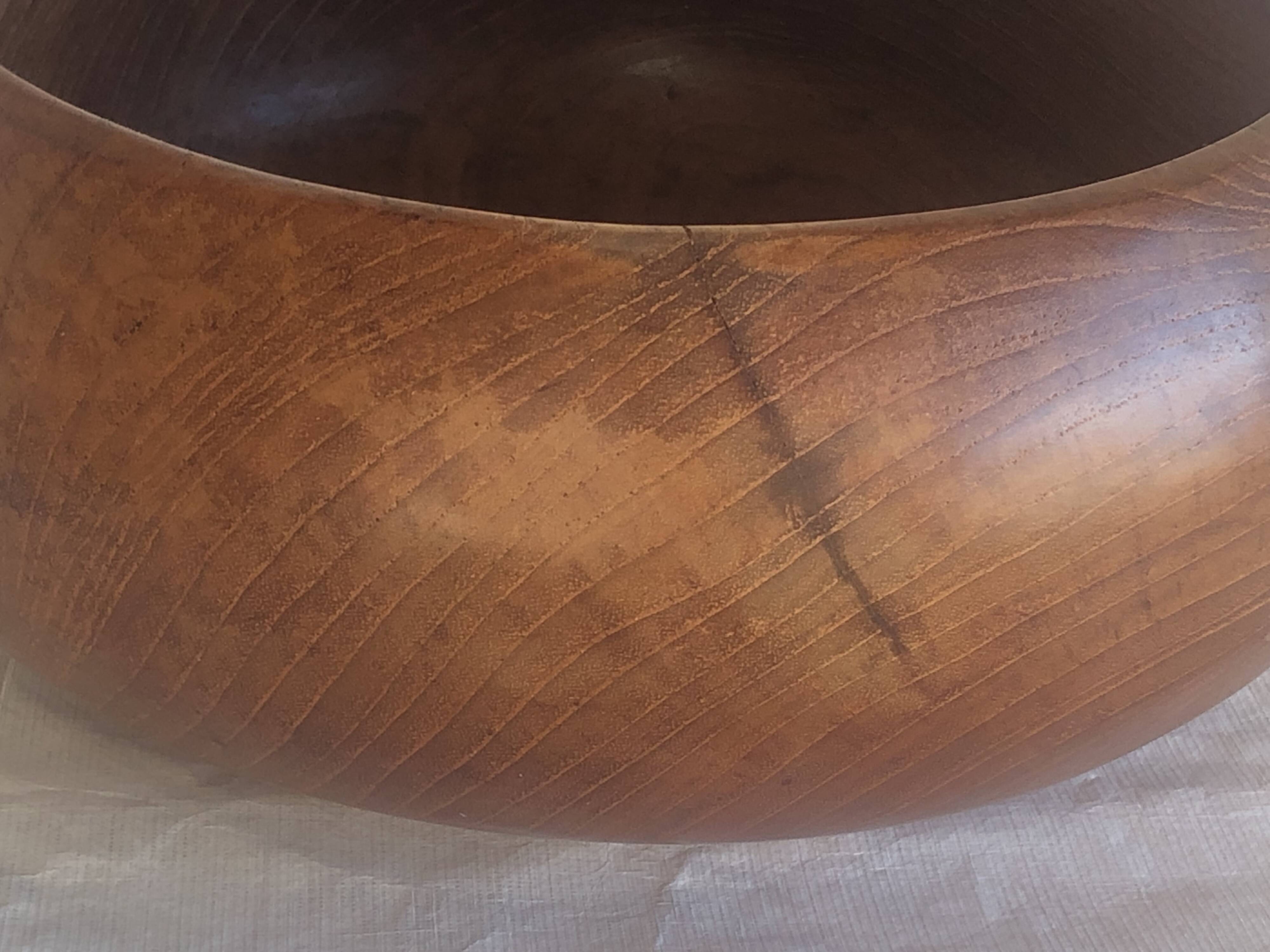Scandinavian salad bowl in vintage teak