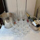 17 Baccarat crystal flutes, Dom Pérignon model