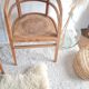 Pair of chairs in the style of antique armchairs circa 1940 - engraved seat.