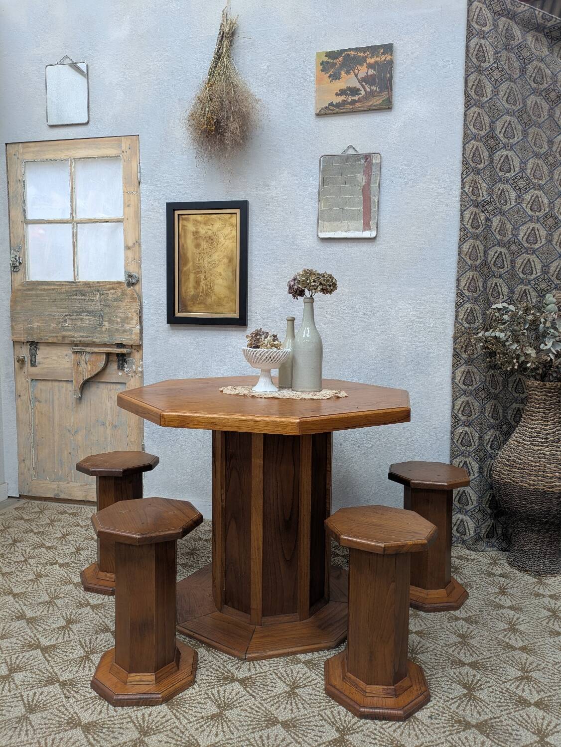 Table and stools