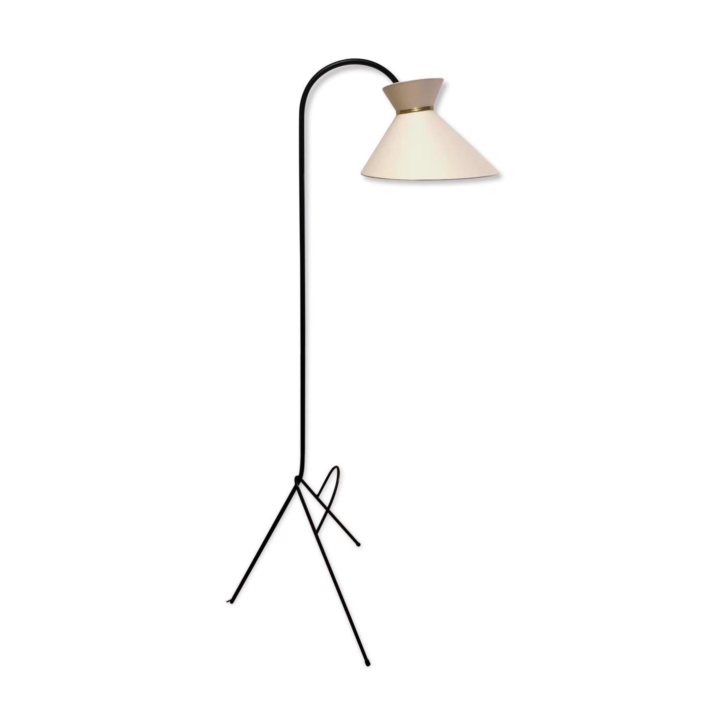 Tripod lamppost with magazine rack and defal day diabolo 1950