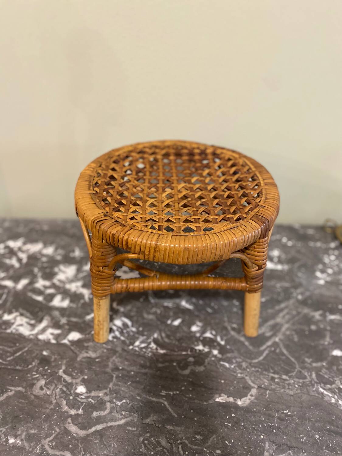 Rattan plant holder