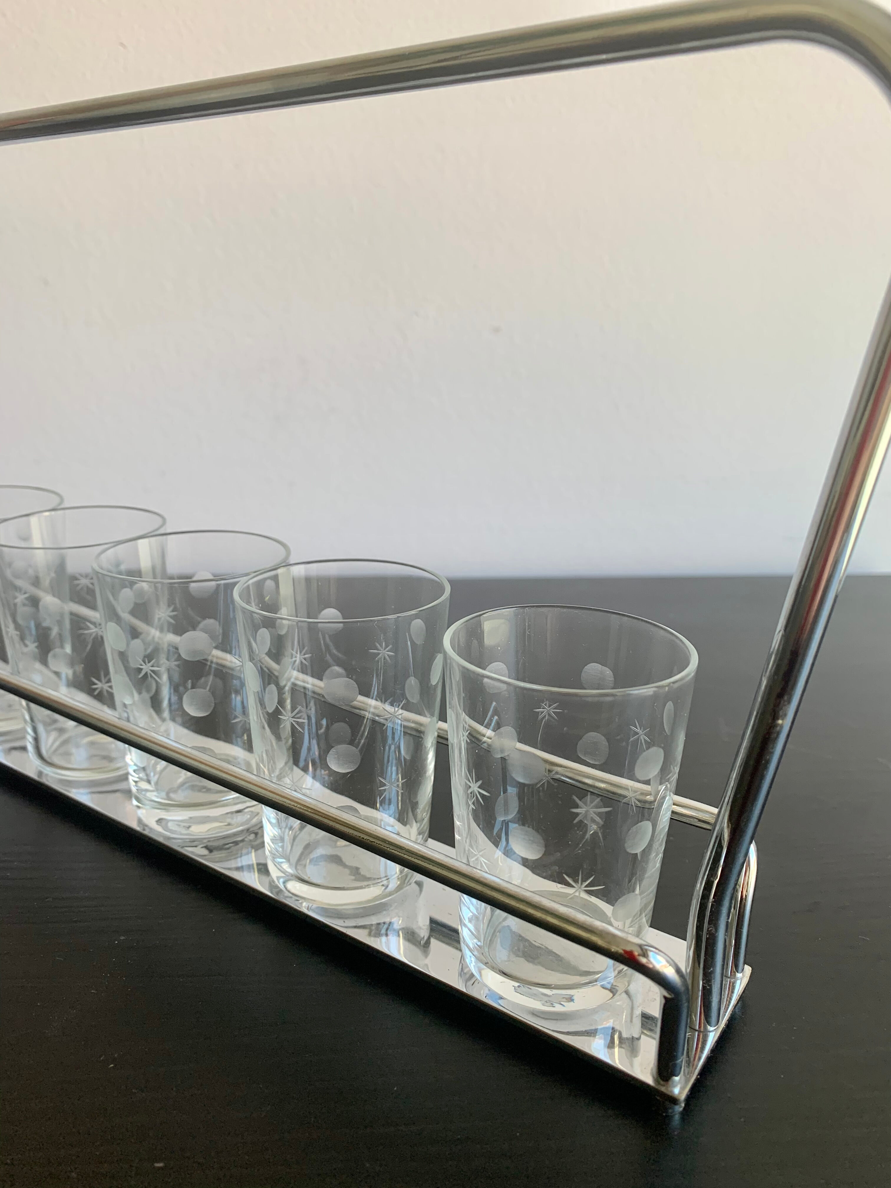 Set of 6 glasses,  1960s