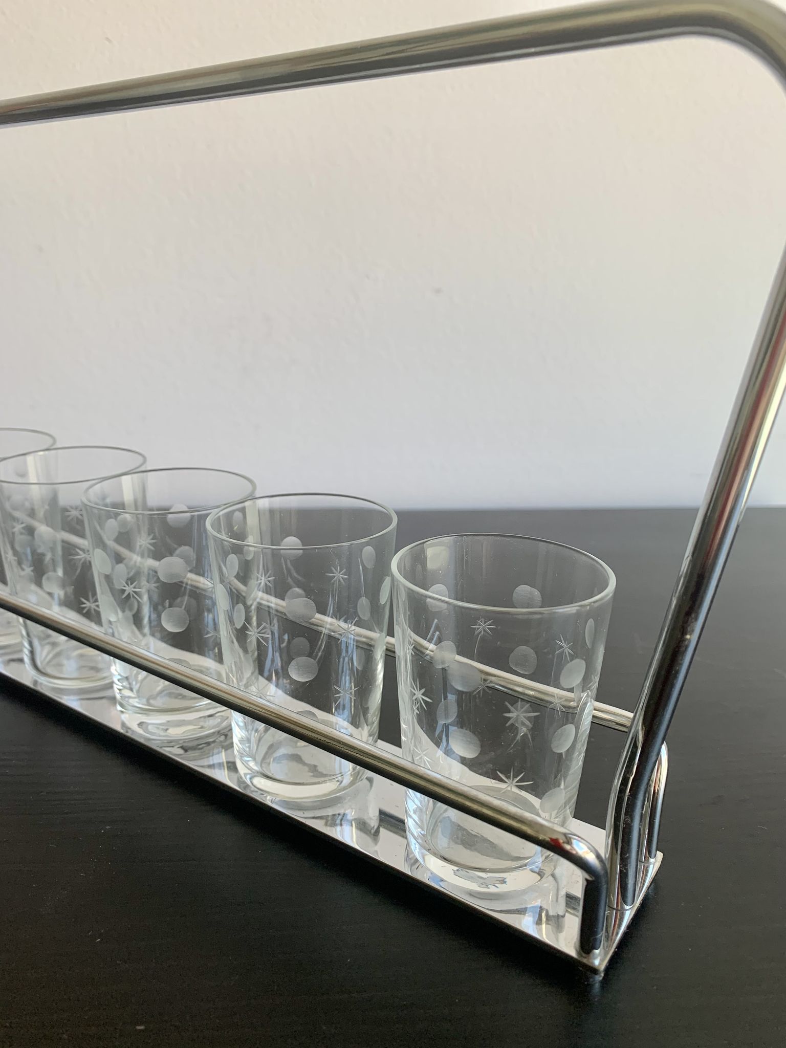 Set of 6 glasses,  1960s